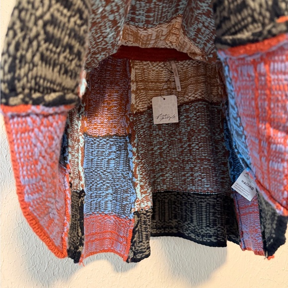 Free People After School Mini Skirt Size XS Stretchy Pull On Patchwork - Picture 4 of 6